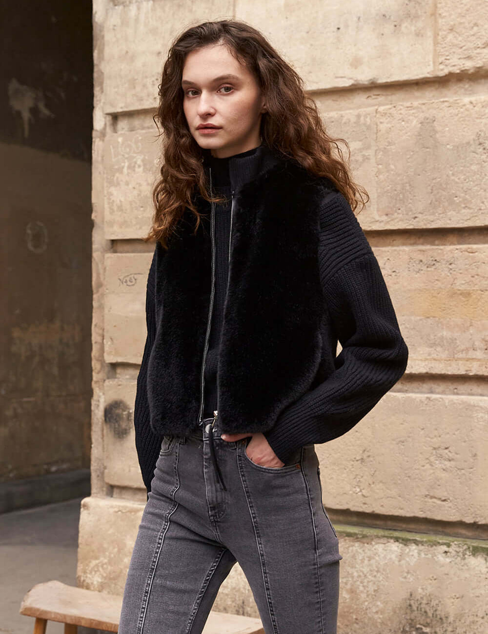 [PRIVATE] FAUX FUR SOU VEST