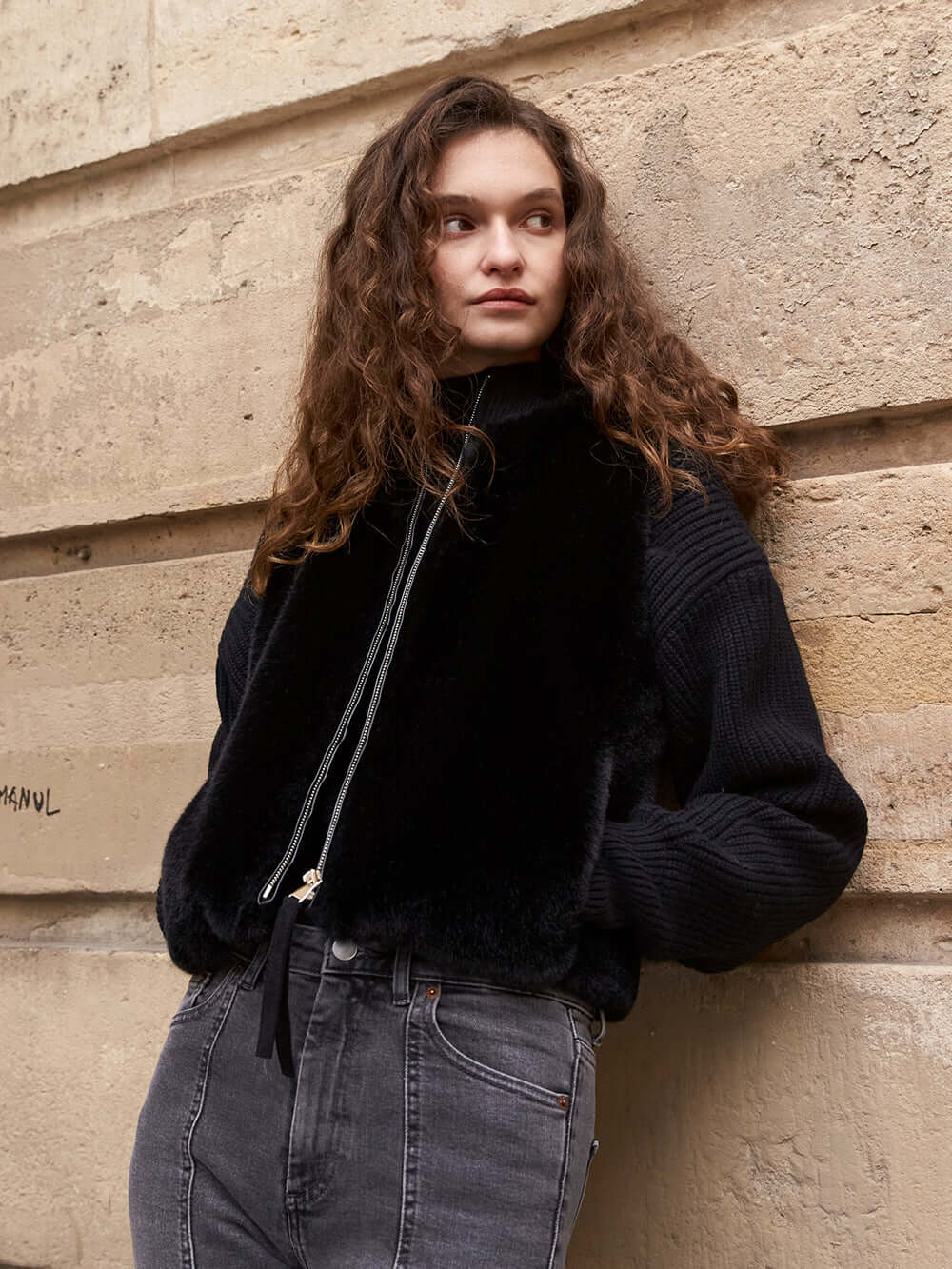 [PRIVATE] FAUX FUR SOU VEST