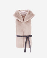 FAUX FUR HORI HOODED SCARF