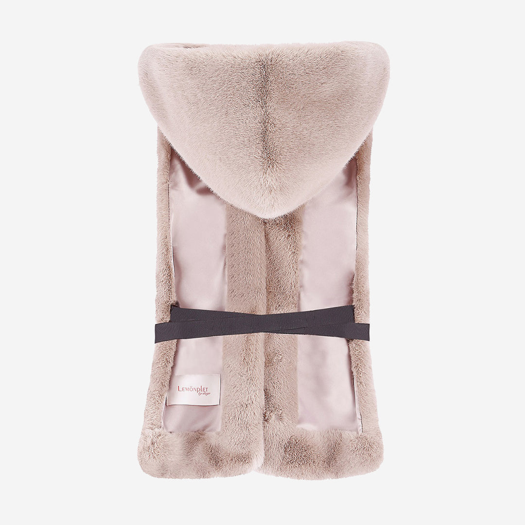 FAUX FUR HORI HOODED SCARF