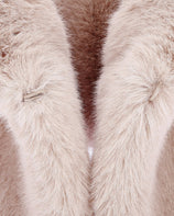 FAUX FUR HORI HOODED SCARF