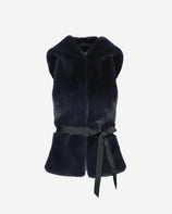 FAUX FUR HORI HOODED SCARF