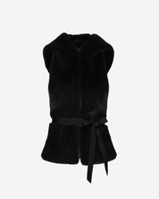 FAUX FUR HORI HOODED SCARF