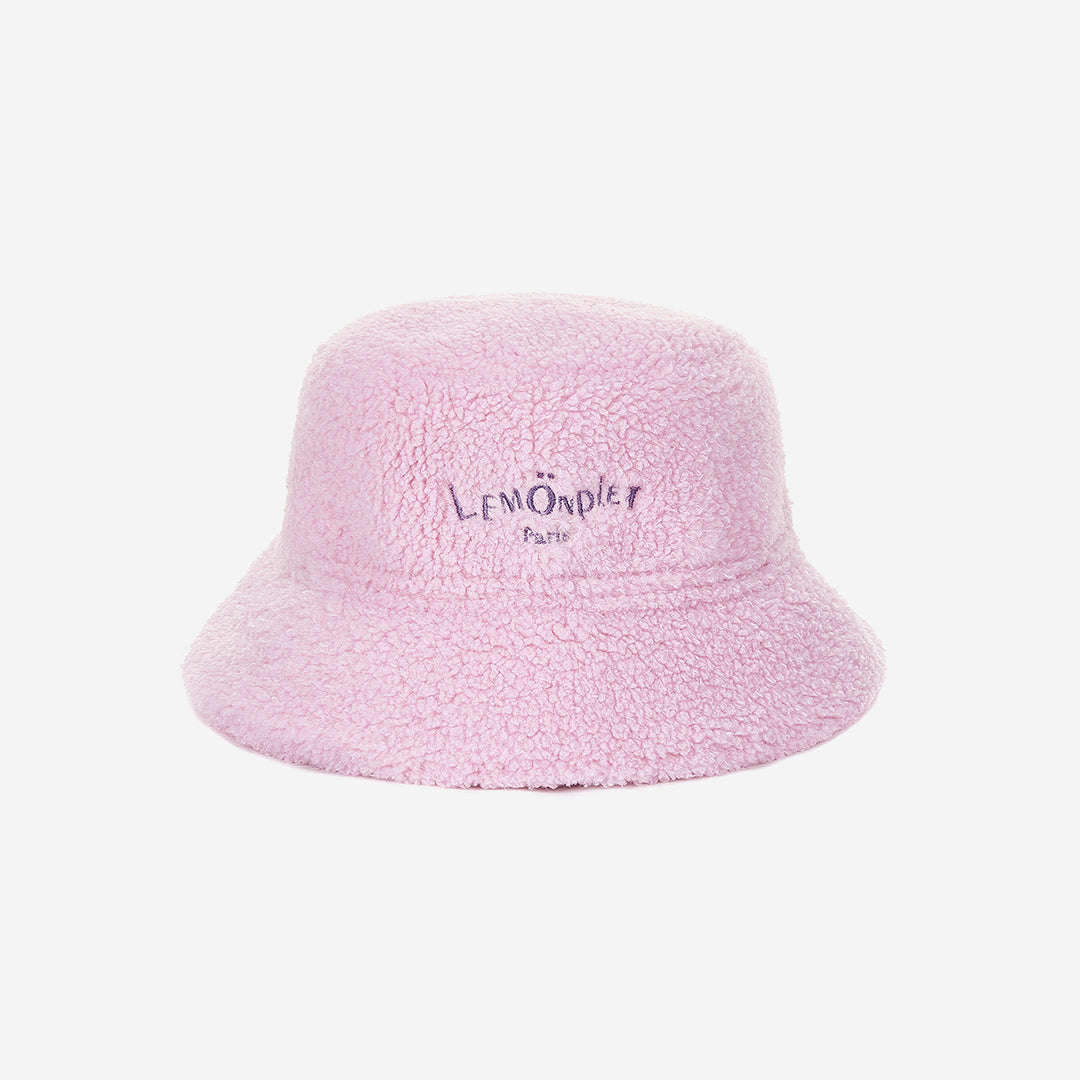 FAUX FUR BUCKET HAT WITH LEMÖNPLET LOGO