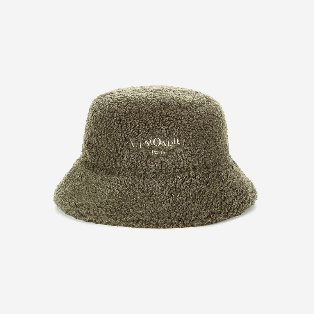 FAUX FUR BUCKET HAT WITH LEMÖNPLET LOGO
