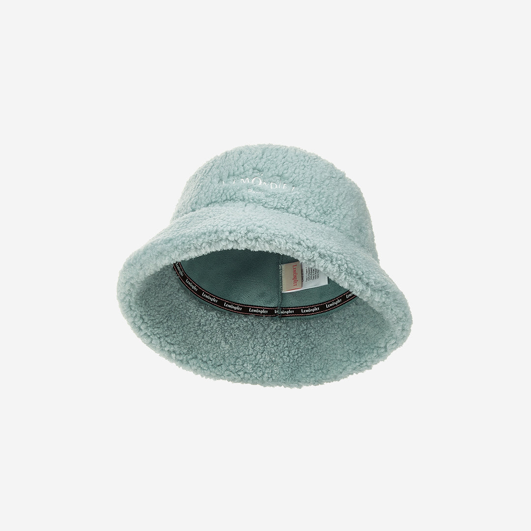 FAUX FUR BUCKET HAT WITH LEMÖNPLET LOGO