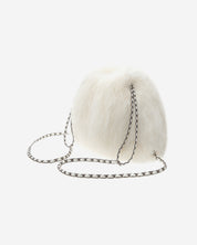 [SIGNATURE LINE] FAUX FUR CHUPETTE BACKPACK