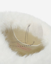 [SIGNATURE LINE] FAUX FUR CHUPETTE BACKPACK