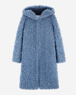 WOMEN'S FAUX FUR EVER LONG HOODED COAT