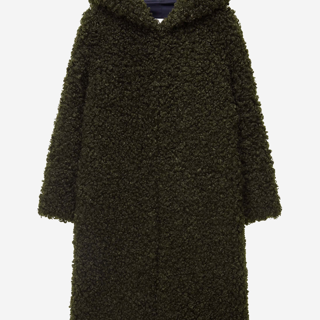 WOMEN'S FAUX FUR EVER LONG HOODED COAT