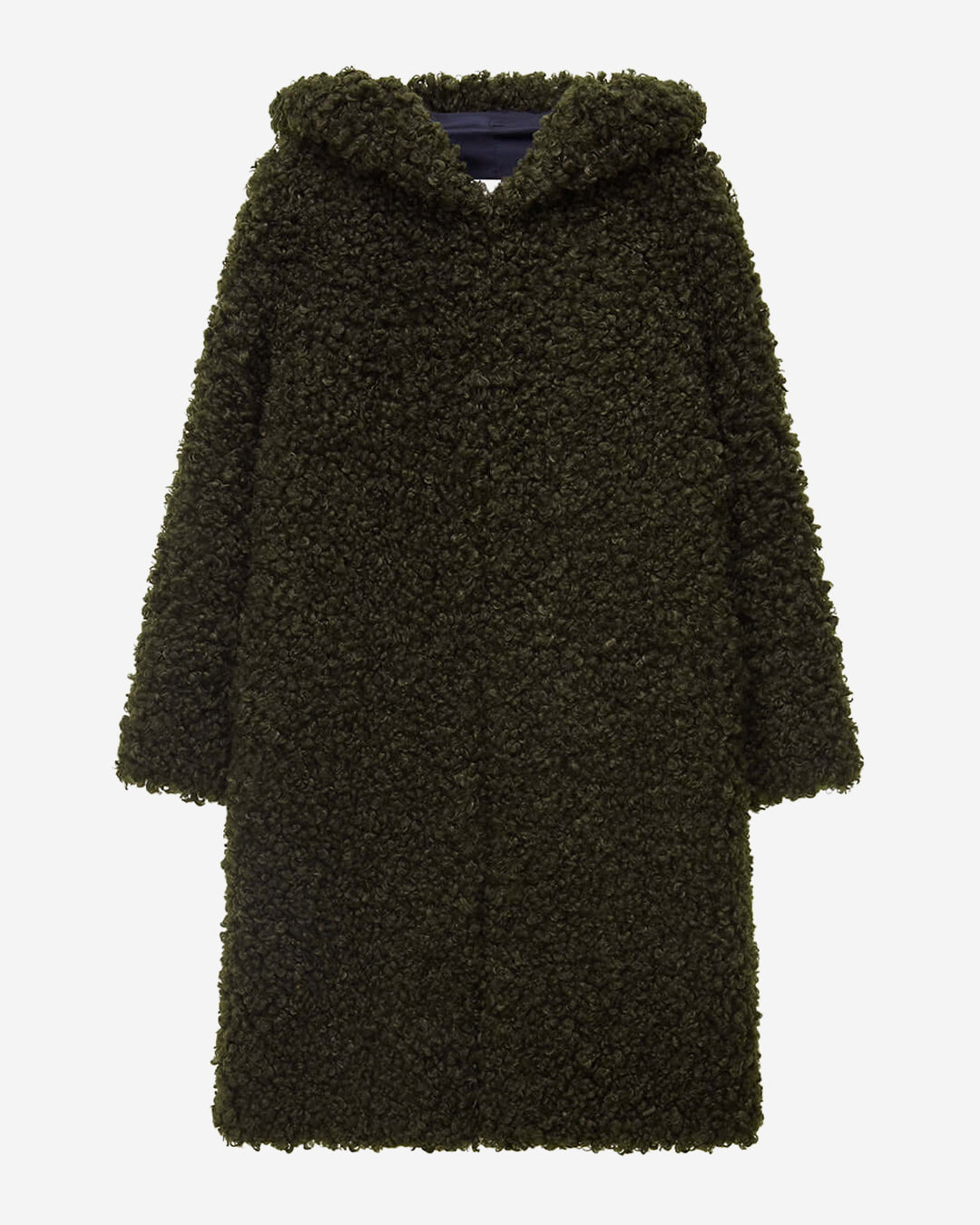 FAUX FUR EVER LONG HOODED COAT