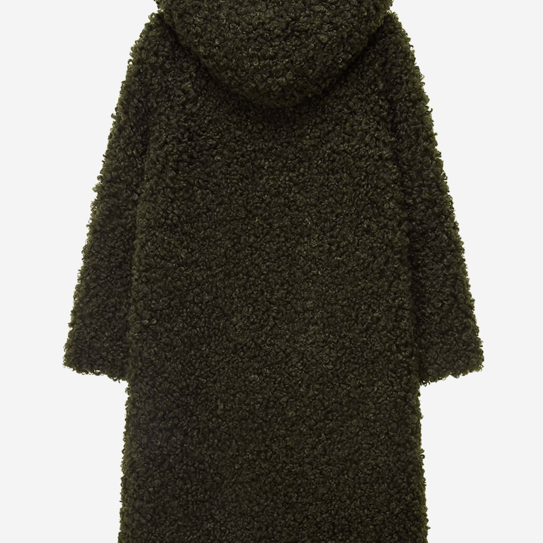 WOMEN'S FAUX FUR EVER LONG HOODED COAT