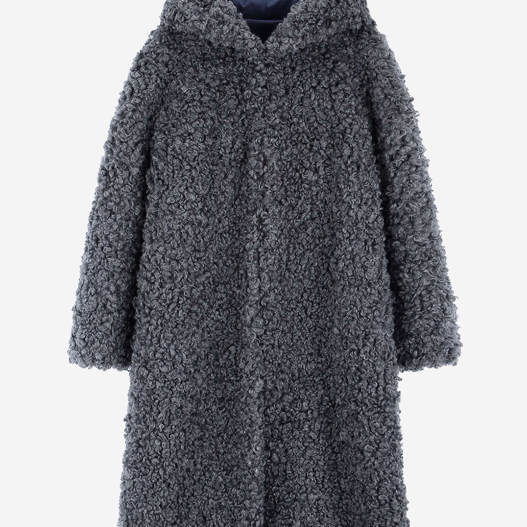 WOMEN'S FAUX FUR EVER LONG HOODED COAT
