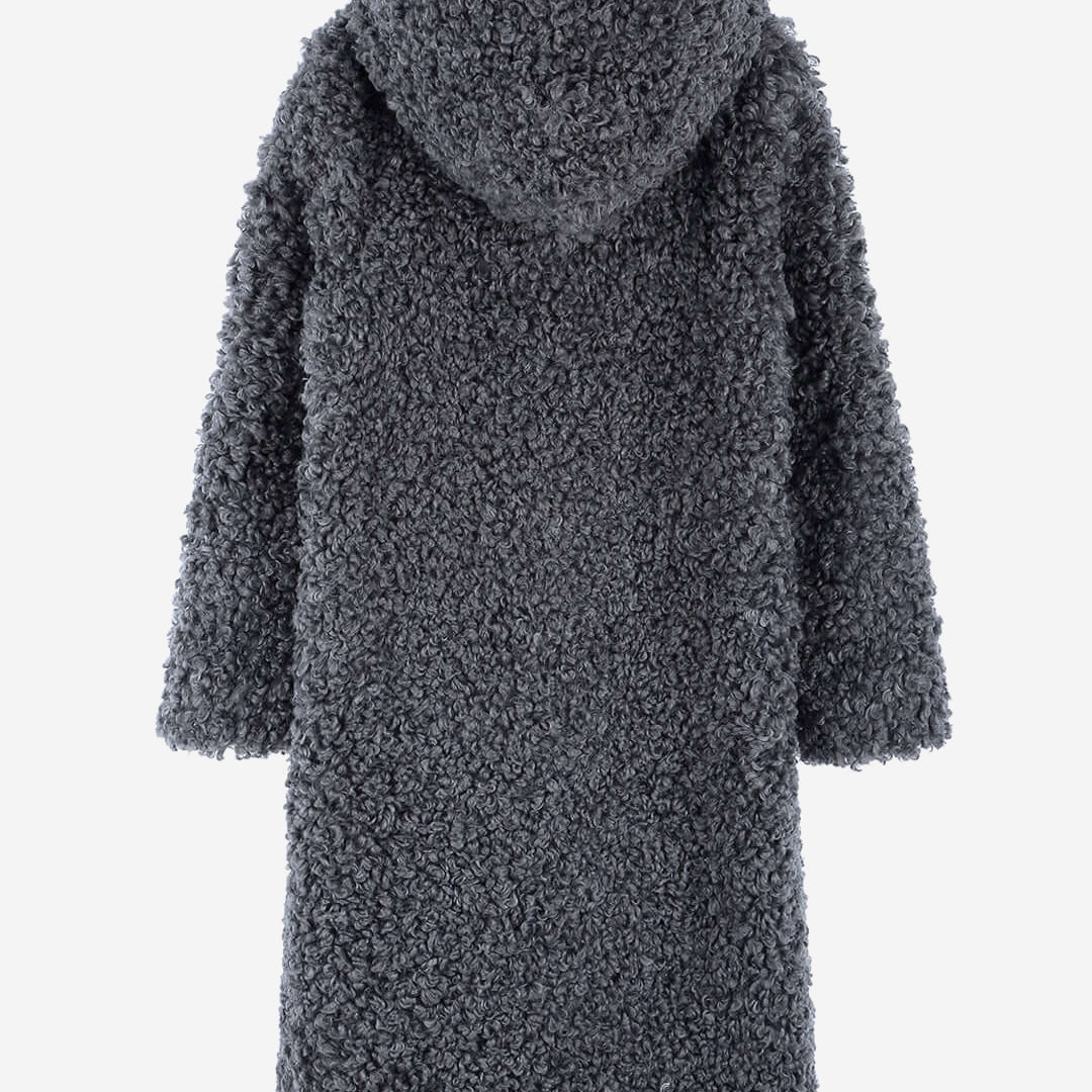 WOMEN'S FAUX FUR EVER LONG HOODED COAT