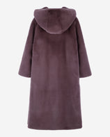 [SIGNATURE] WOMEN'S FAUX FUR LAON HOODED MAXI COAT