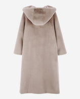 [SIGNATURE] WOMEN'S FAUX FUR LAON HOODED MAXI COAT