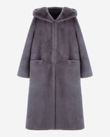 [SIGNATURE] WOMEN'S FAUX FUR LAON HOODED MAXI COAT