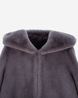 [SIGNATURE] WOMEN'S FAUX FUR LAON HOODED MAXI COAT