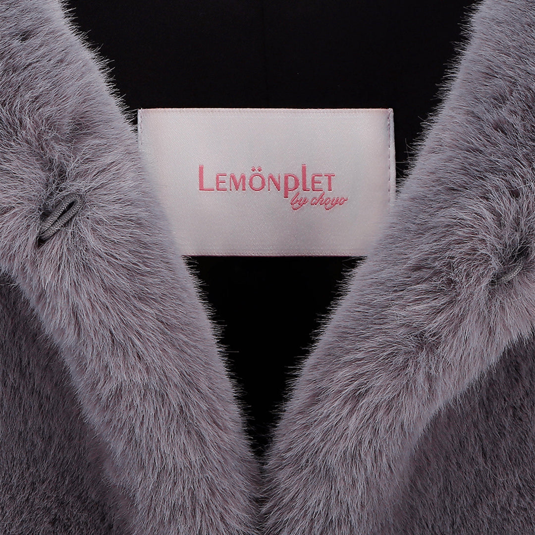 [SIGNATURE] WOMEN'S FAUX FUR LAON HOODED MAXI COAT