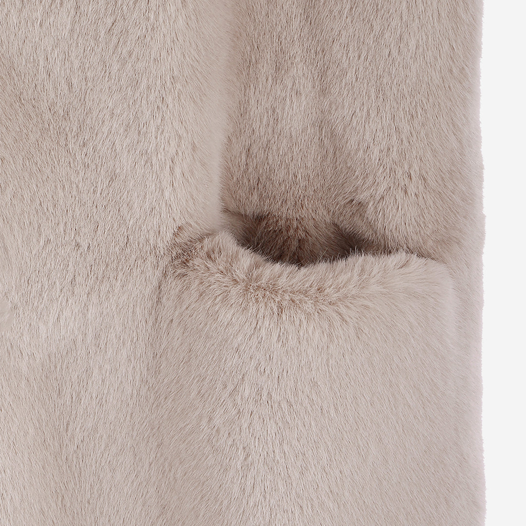[SIGNATURE] WOMEN'S FAUX FUR LAON HOODED MAXI COAT