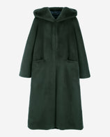 [SIGNATURE] WOMEN'S FAUX FUR LAON HOODED MAXI COAT