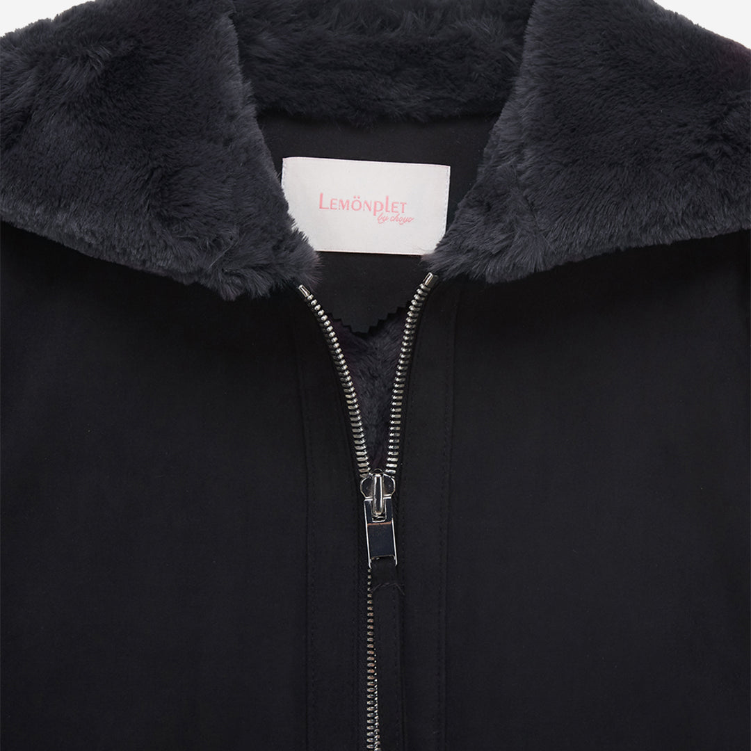 [SIGNATURE] WOMEN'S FAUX FUR LOMPER HOODED COAT