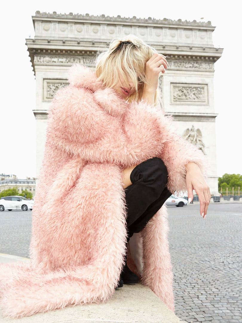 WOMEN'S FAUX FUR EVER MG LONG COAT