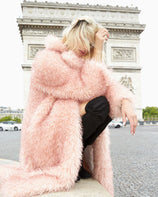 WOMEN'S FAUX FUR EVER MG LONG COAT