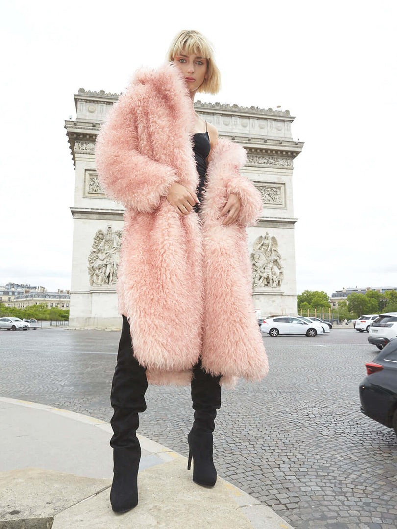 WOMEN'S FAUX FUR EVER MG LONG COAT