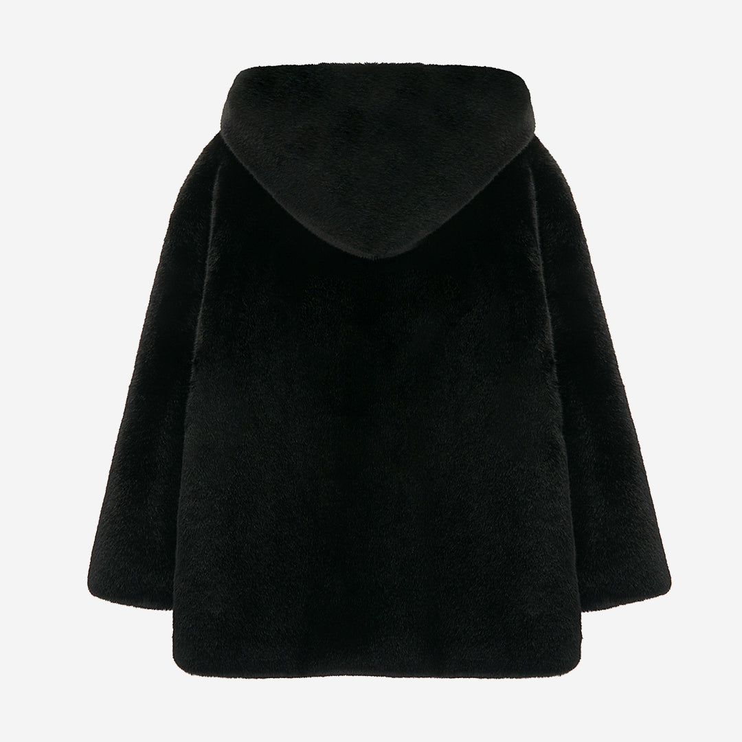 [SIGNATURE] WOMEN'S FAUX FUR BIEN HOODED JACKET
