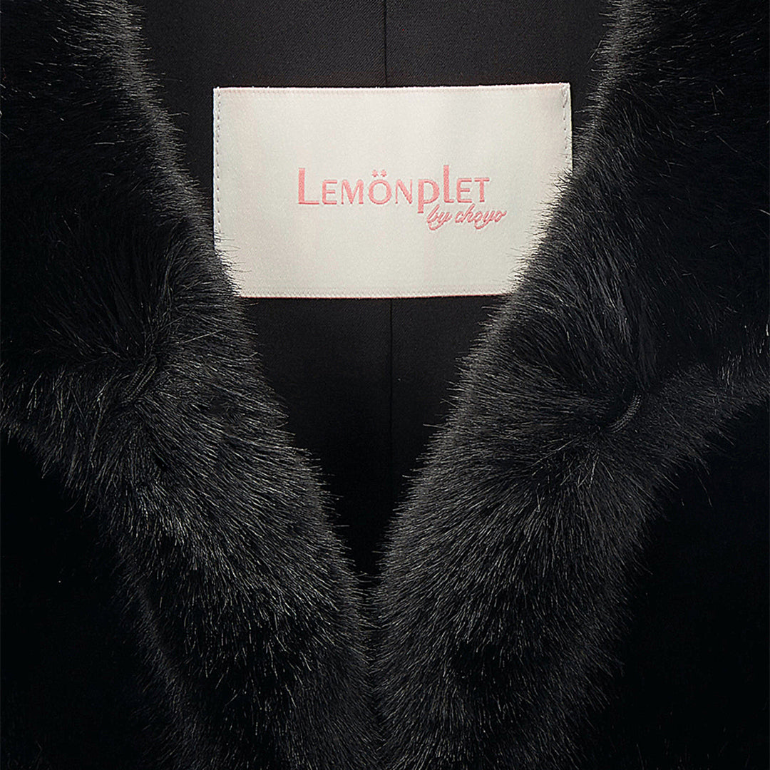 [SIGNATURE] WOMEN'S FAUX FUR BIEN HOODED JACKET