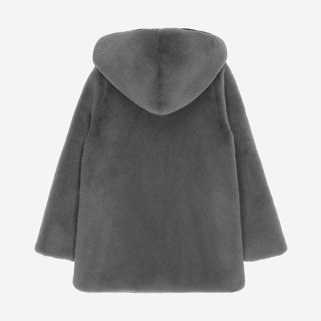 [SIGNATURE] WOMEN'S FAUX FUR BIEN HOODED JACKET