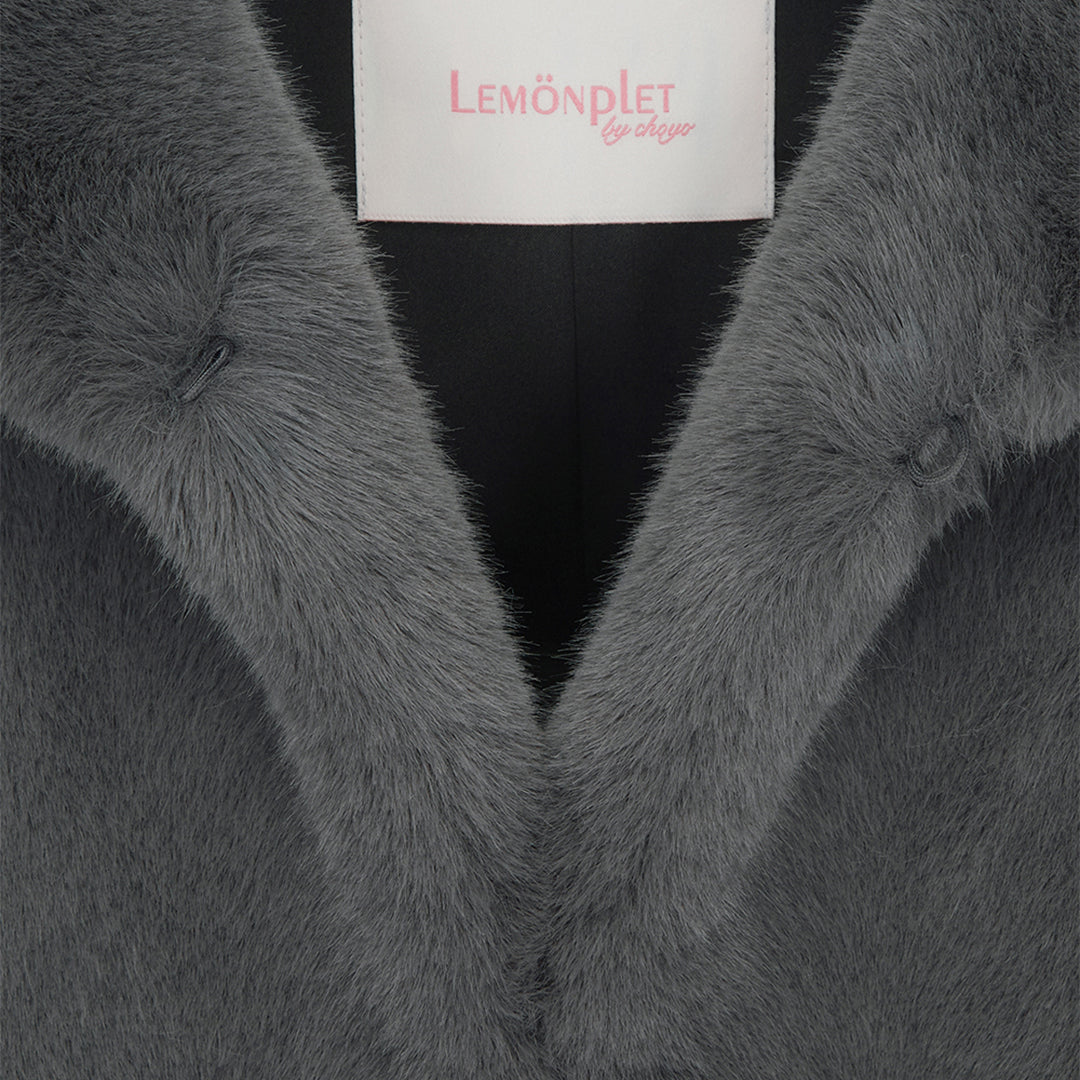 [SIGNATURE] WOMEN'S FAUX FUR BIEN HOODED JACKET