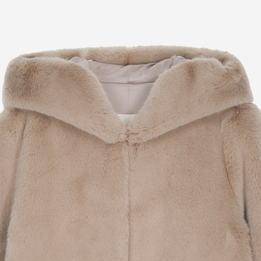 [SIGNATURE] WOMEN'S FAUX FUR BIEN HOODED JACKET