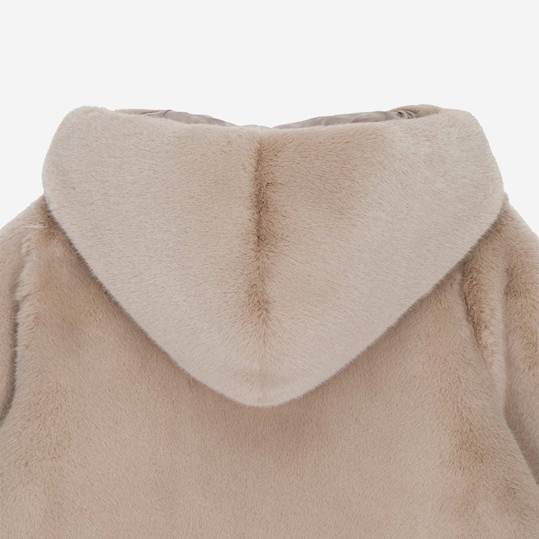 [SIGNATURE] WOMEN'S FAUX FUR BIEN HOODED JACKET
