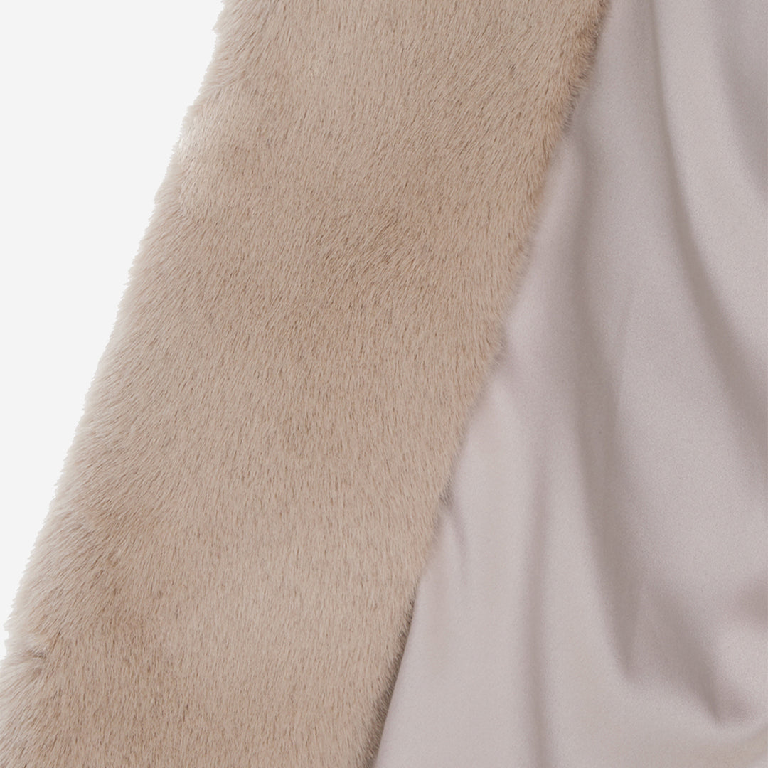 [SIGNATURE] WOMEN'S FAUX FUR BIEN HOODED JACKET