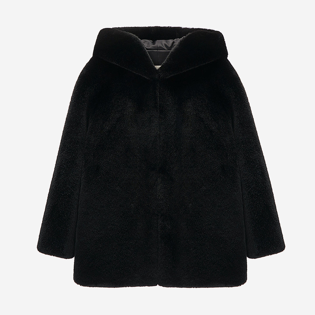 [SIGNATURE] WOMEN'S FAUX FUR BIEN HOODED JACKET