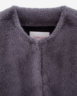 [SIGNATURE] WOMEN'S FAUX FUR BIEN ROUND NECK SHORT JACKET