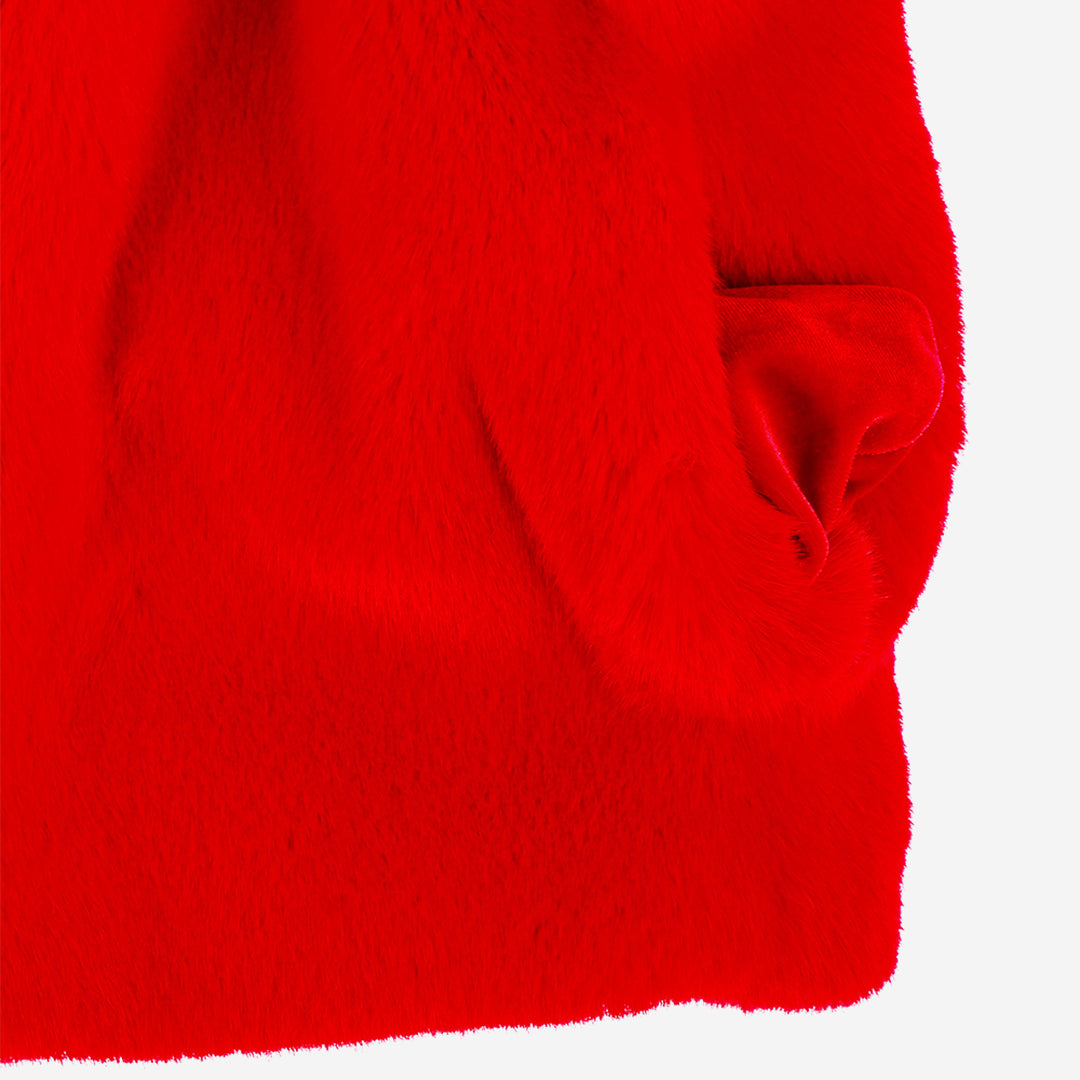 [SIGNATURE] WOMEN'S FAUX FUR BIEN ROUND NECK SHORT JACKET