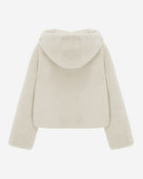 [SIGNATURE] WOMEN'S FAUX FUR BIEN HOODED SHORT JACKET