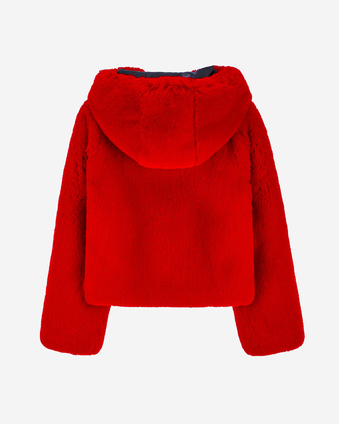 [SIGNATURE LINE] FAUX FUR BIEN HOODED SHORT JACKET