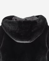 [SIGNATURE] WOMEN'S FAUX FUR BIEN HOODED SHORT JACKET