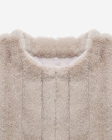 [SIGNATURE] WOMEN'S FAUX FUR JUE GROOVED SHORT JACKET