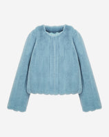 [SIGNATURE] WOMEN'S FAUX FUR JUE GROOVED SHORT JACKET