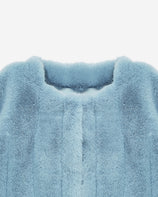 [SIGNATURE] WOMEN'S FAUX FUR JUE GROOVED SHORT JACKET