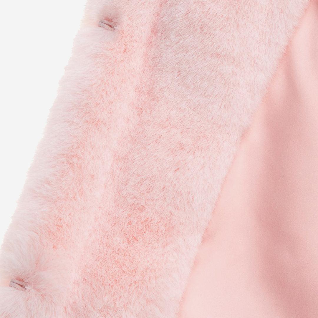 [SIGNATURE] WOMEN'S FAUX FUR JUE GROOVED SHORT JACKET