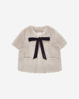 [PRIVATE] WOMEN'S FAUX FUR POMME HALF SLEEVE JACKET