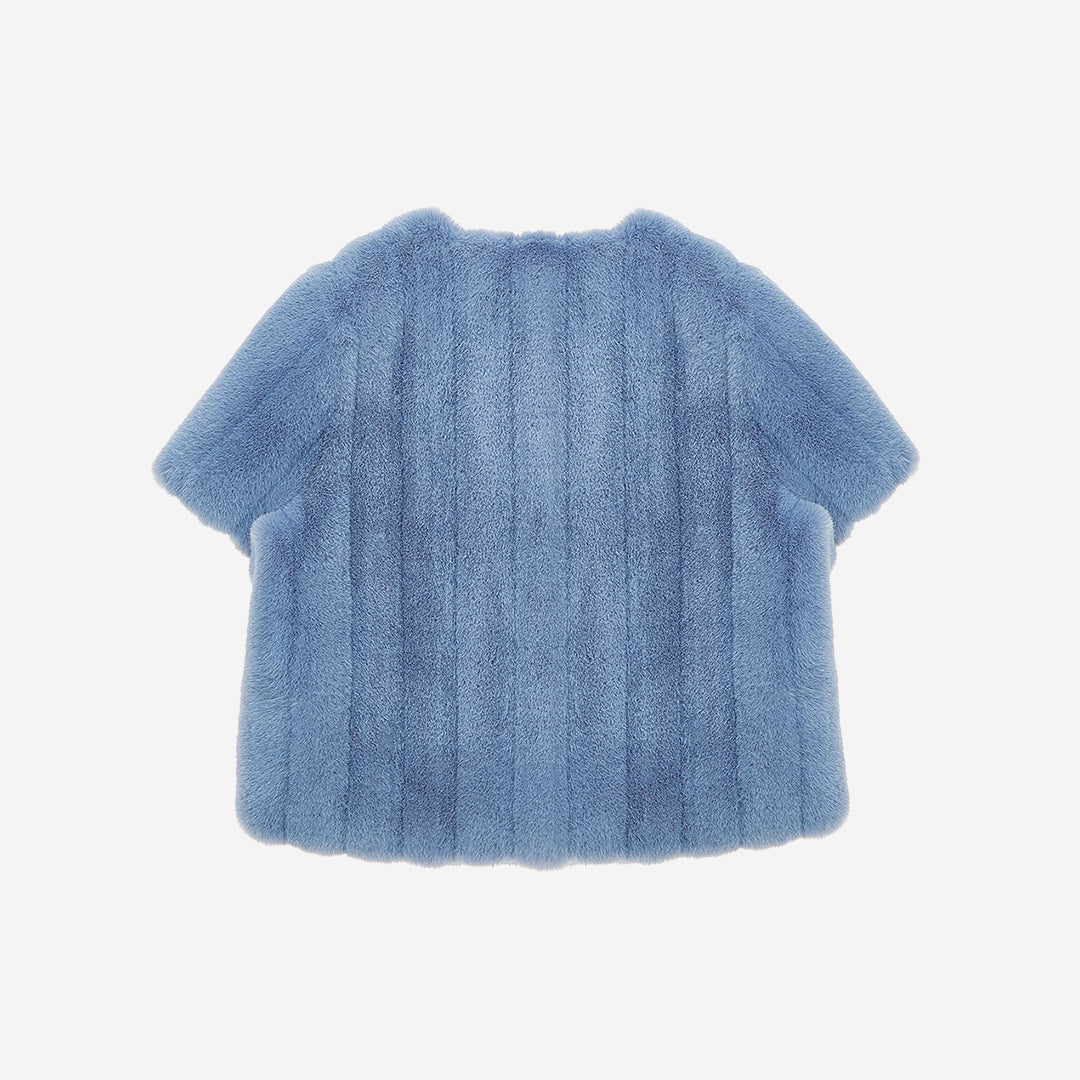 [PRIVATE] WOMEN'S FAUX FUR POMME HALF SLEEVE JACKET
