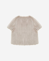 [PRIVATE] WOMEN'S FAUX FUR POMME HALF SLEEVE JACKET