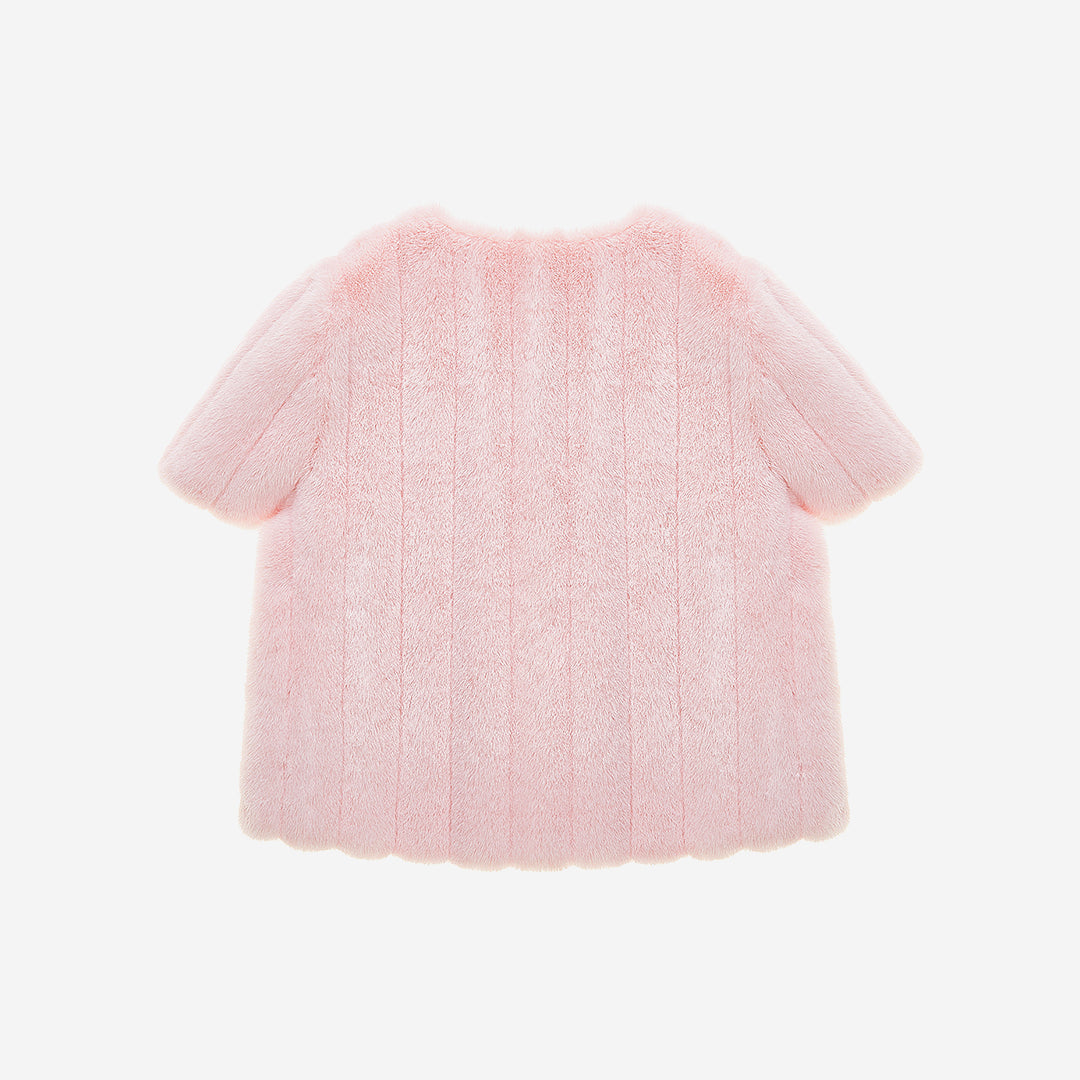 [PRIVATE] WOMEN'S FAUX FUR POMME HALF SLEEVE JACKET